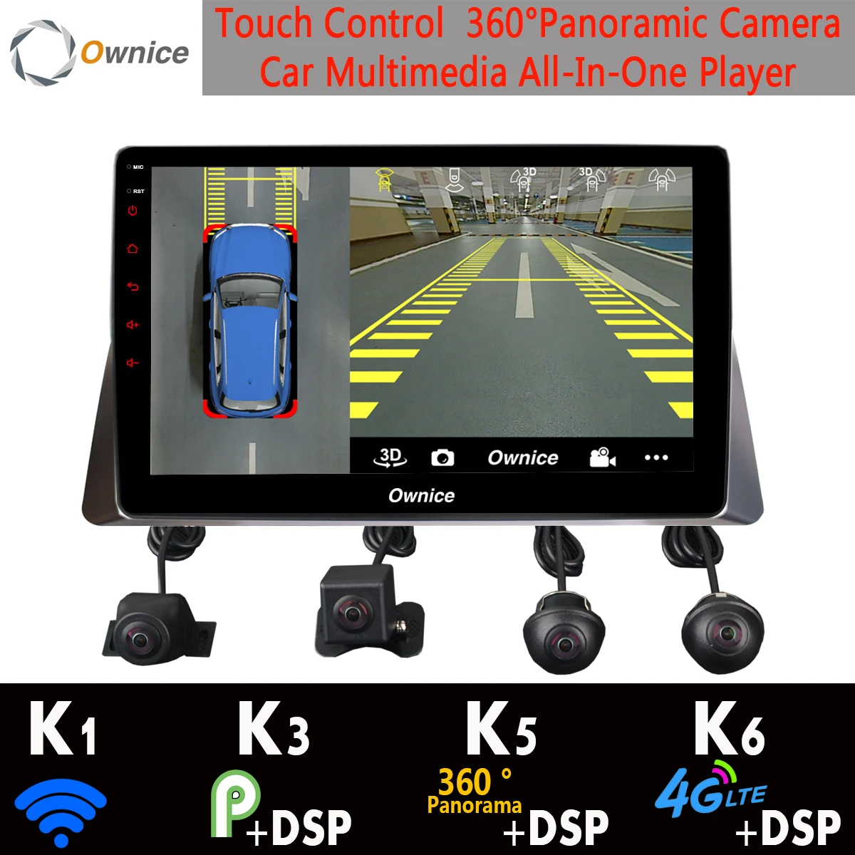 Панорамная камера 360 ° 1 din Android 9,0 8 ядерный 4 Гб+ 64 Гб DSP SPDIF CarPlay Автомобильный gps радио плеер для Honda Accord 8th 2008-2013