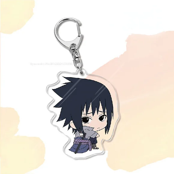 Аниме нарутос брелок Учиха Саске мультяшная фигурка Q версия акриловый для