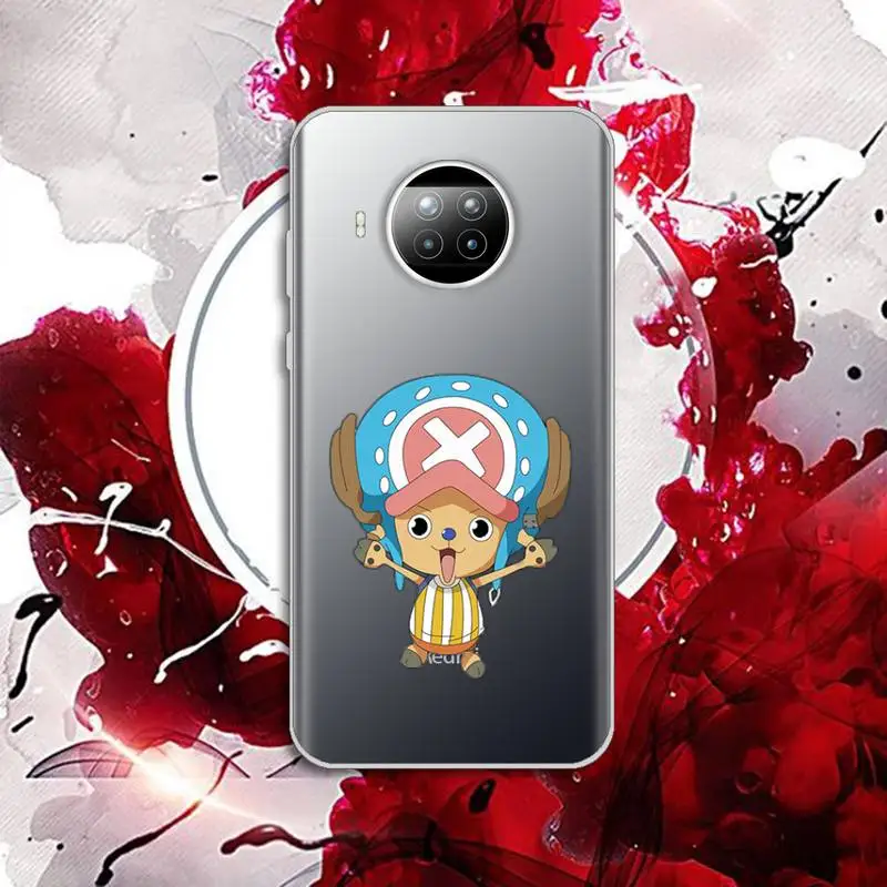 

Tony Tony Chopper One Piece anime Phone Case Transparent for Xiaomi Redmi note 10 t 8 9 pro lite 11
