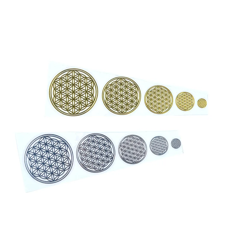 Священная Геометрическая медная наклейка оргонит цветок жизни энергетическая