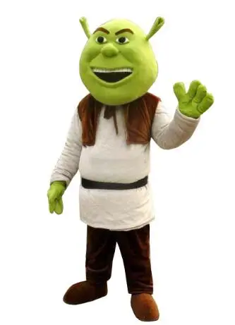 

High Quality cosplay Costume New Shrek Mascot Costume Adult For Halloween Birthday party Advertising foam costumes free shipping