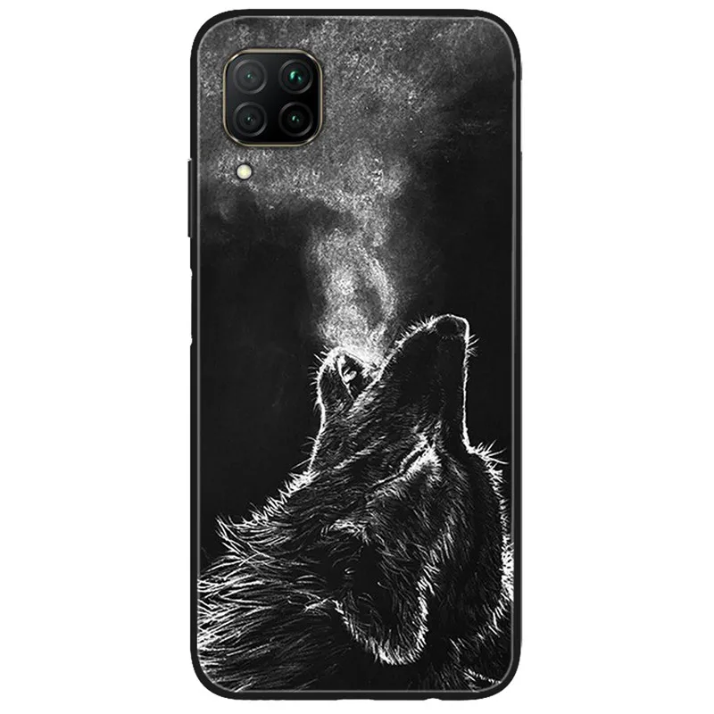 Чехол для Samsung A12 A22 4G мягкий силиконовый чехол с космическим волком Galaxy M12 M32
