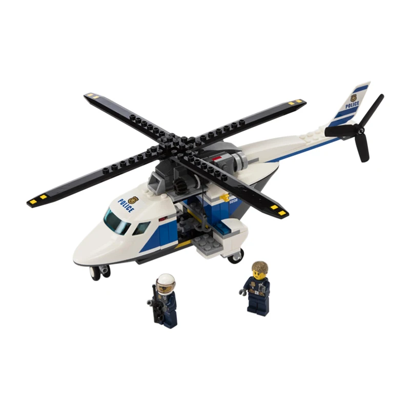 Конструктор LEGO City 60138 совместимый с Legoing 3 в 1 полицейский вертолет спортивный