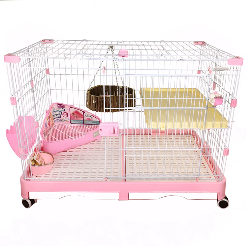 Rabbit Cage Automatic Dung Cleaning Rabbit Cage Household Extra Large Rabbit Cage Rabbit Villa Nest Rabbit House Pet Cage