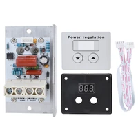 220v 10000w scr digital control electronic voltage regulator speed 220 v control dimmer thermostat digital meters power supply