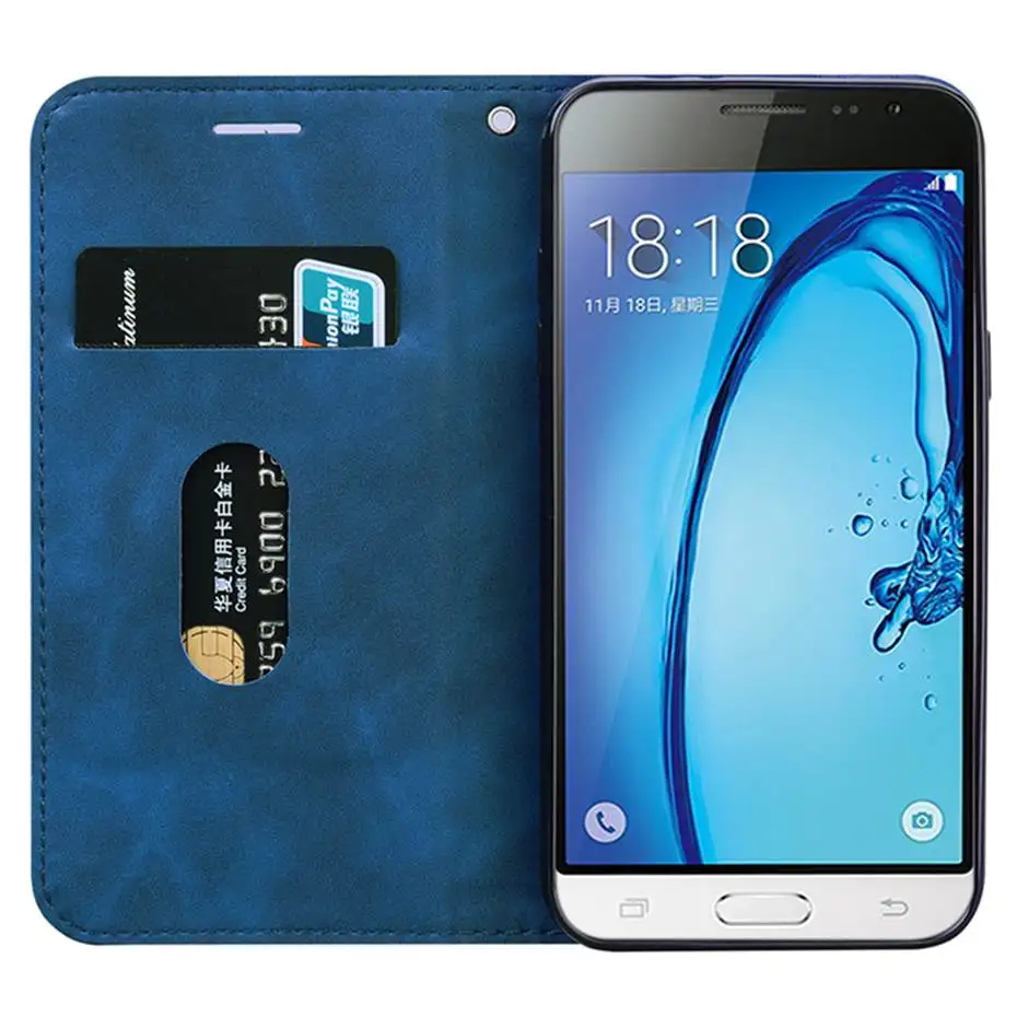 Для Samsung Galaxy J3 2016 чехол J320 силиконовый чехол-кошелек флип-чехол для J5 J320F 5 0&quot |