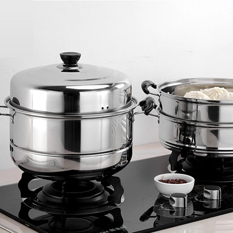 Отпариватель Нержавеющая сталь Пароварка мульти Слои утолщенной пароход суп