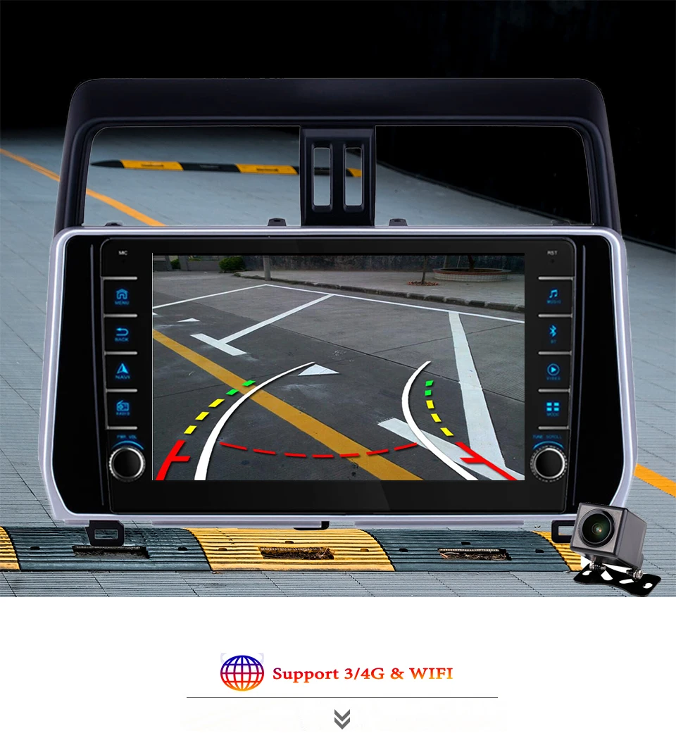 

Multimedia Player For Toyota Land Cruiser Prado 150 2017 2018 2019 2020 Android Auto Car Radio GPS Navigation DVD Tape Recorder