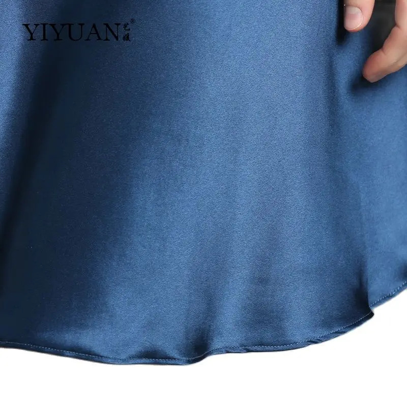 Женская ночная рубашка из натурального шелка с V образным вырезом|Ночные сорочки