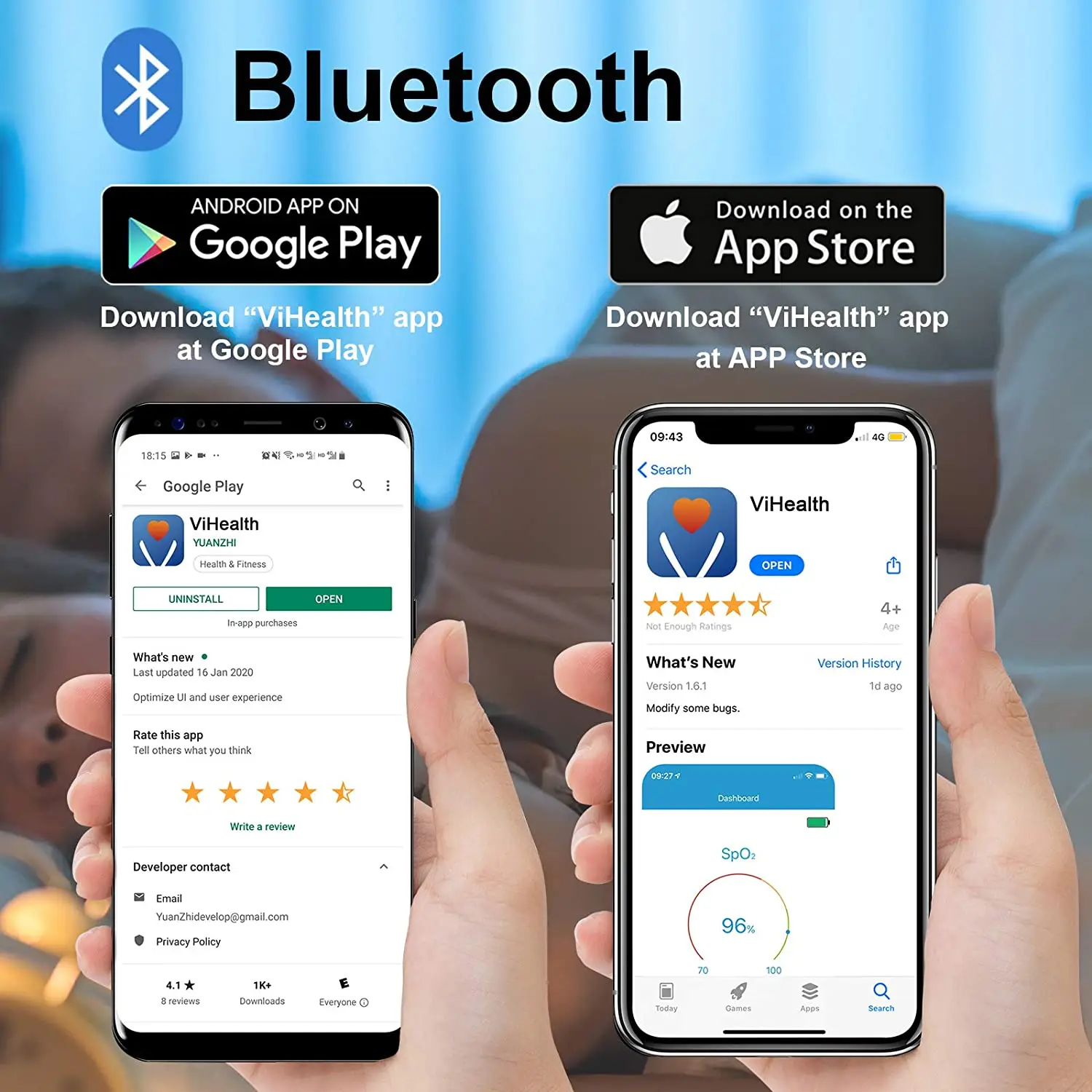 Монитор насыщения кислородом Viatom Checkme O2 Max измеритель уровня кислорода во время