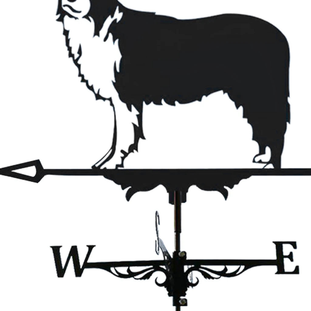 

Stainless Steel Weathervane Weather Vane Yard Garden Barn Ornament Collies