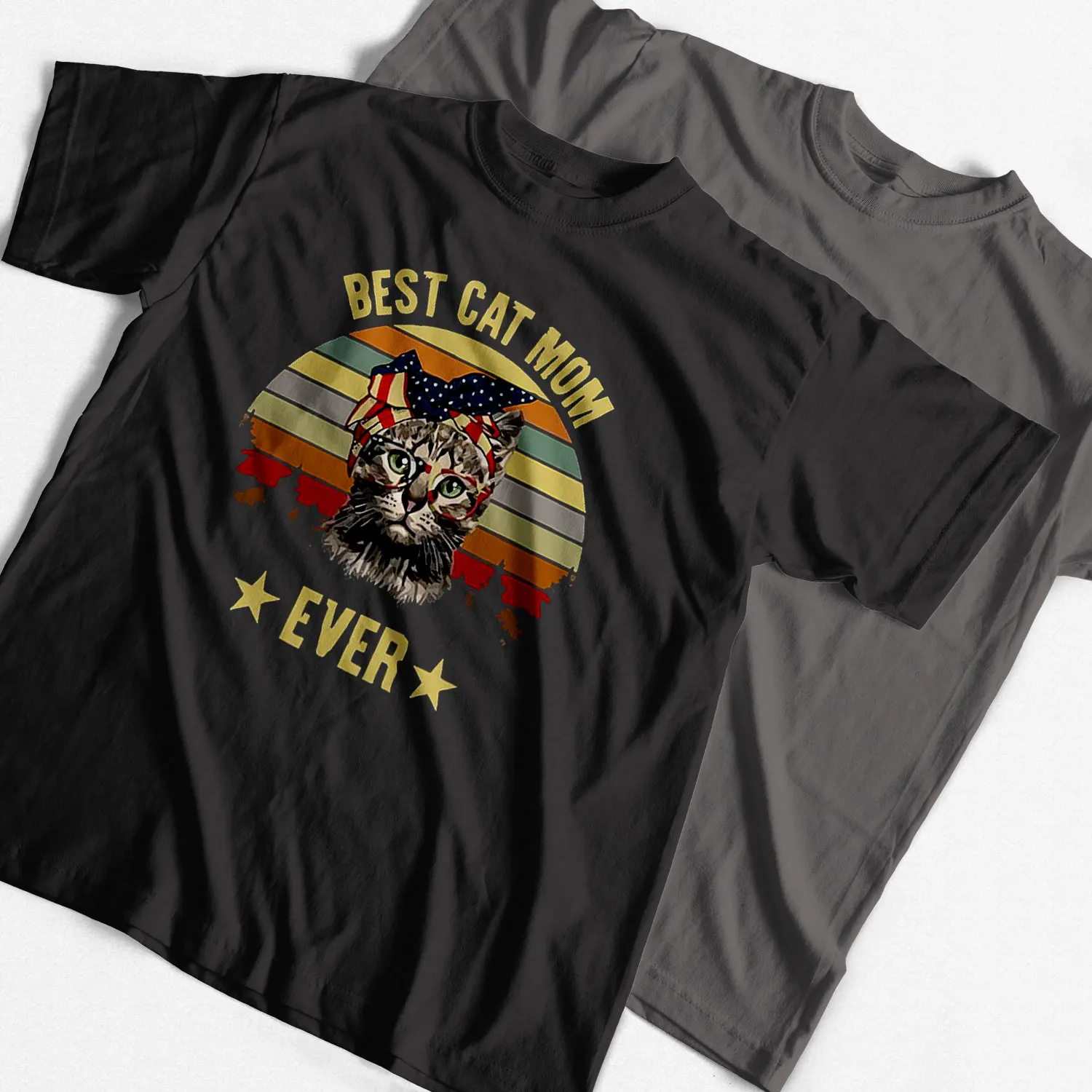 

Мужская футболка COOLMIND из 100% хлопка с принтом лучшей кошки и мамы, Повседневная Свободная футболка унисекс, крутая летняя футболка большого ...