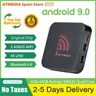 2020 Новый GTmedia G5 Смарт Android ТВ коробка, в формате 4k UHD, Декодер каналов кабельного телевидения, 4 Гб + 64 ГБ Amlogic S905X2 2,4G  5G WI-FI Blutooth 4,0 Media Player