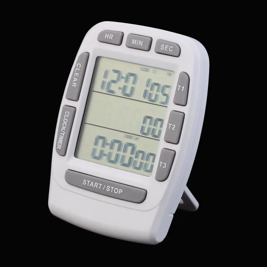 1 шт. тройной часы кухонный таймер Пособия по кулинарии 3 Аварийная сигнализация