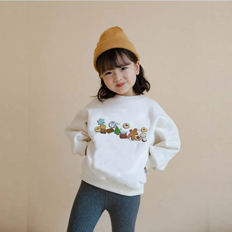 

2021 New Winter Baby Christmas Sweatshirt Infant Cotton Long Sleeve Tops For Boy Pullover Cute Snowman ​Colors Girls Sweatshirts