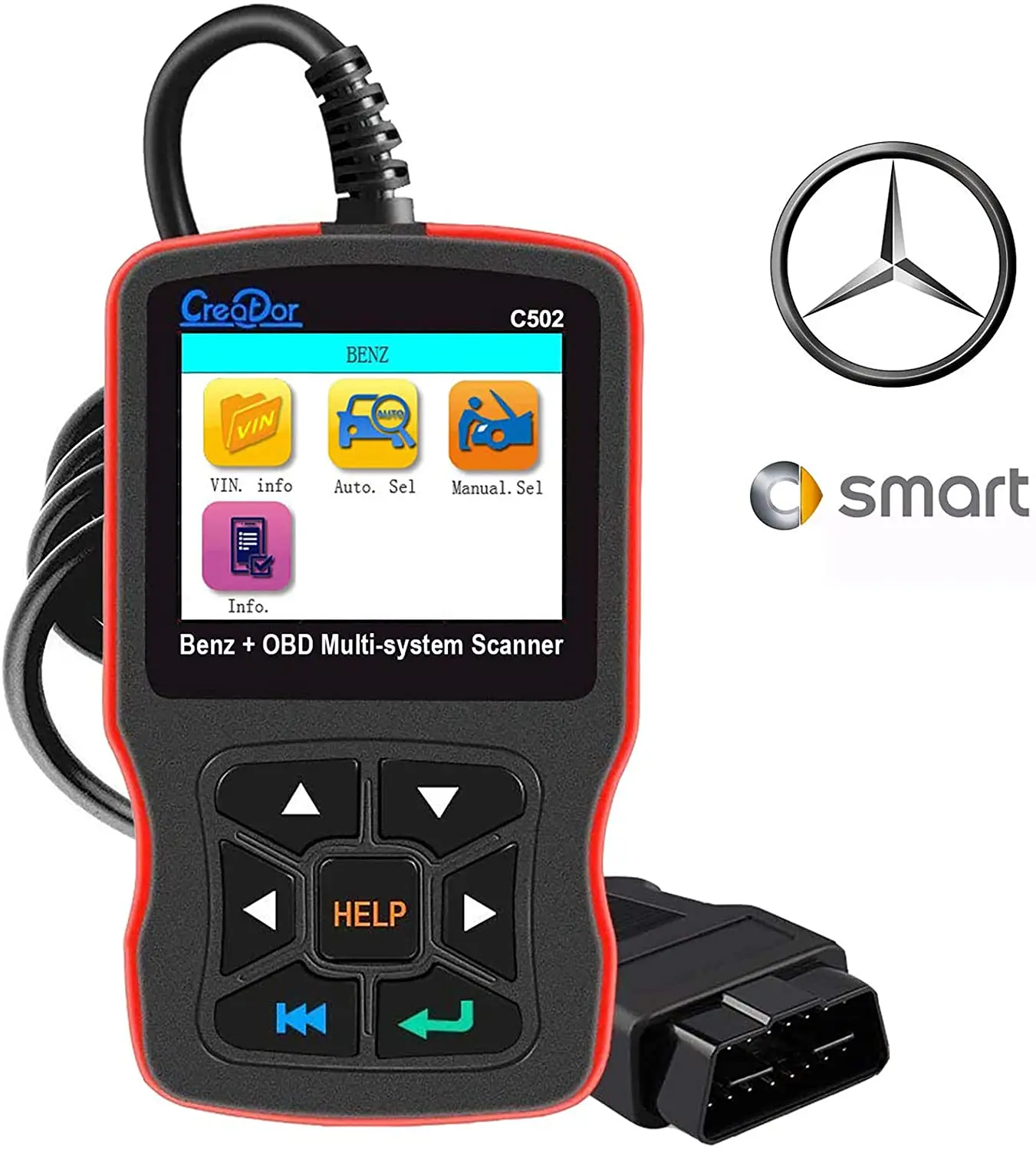 Диагностический сканер Creator OBD2 для Mercedes Benz прибор полной диагностики системы - Фото №1