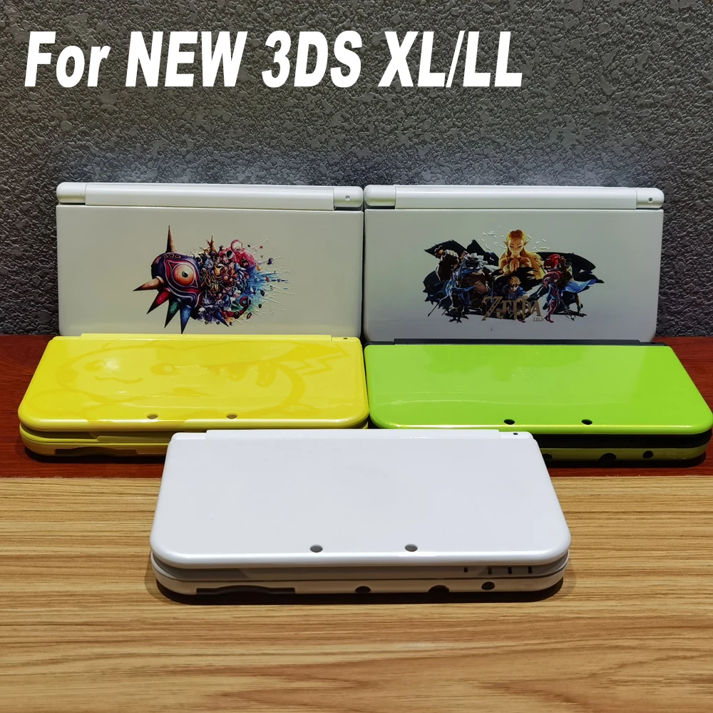 2021 yeni tam Set konut Shell kılıf düğmeler vidalar yedek konsol kılıf ön kapak plakası yeni 3DS LL/XL
