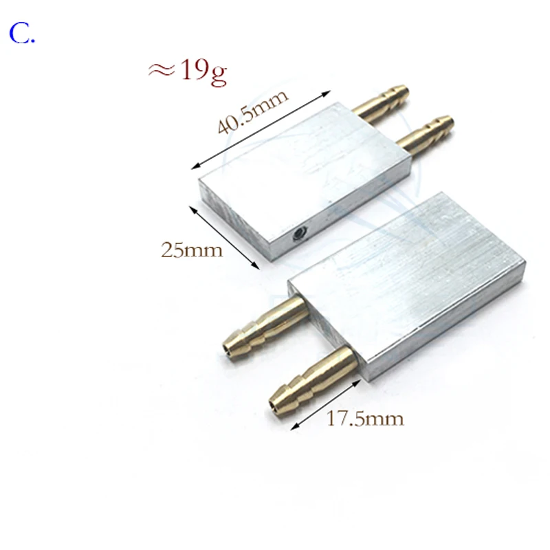 2 шт 304050 мм алюминиевый блок с во