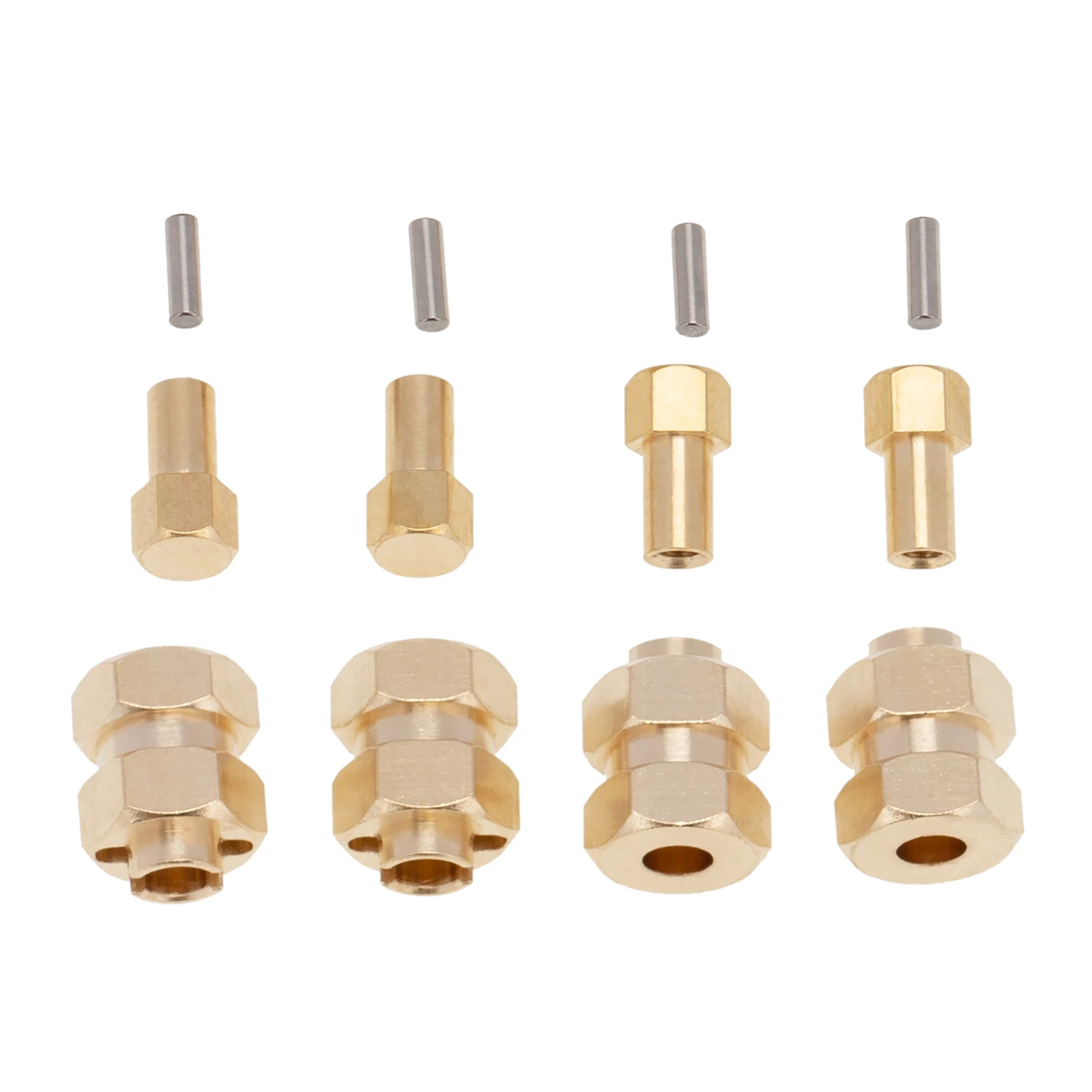 

4 шт. адаптер для шестигранного привода ступицы колеса 7 мм Удлинительный вес для радиоуправляемого автомобиля SCX24 1/24