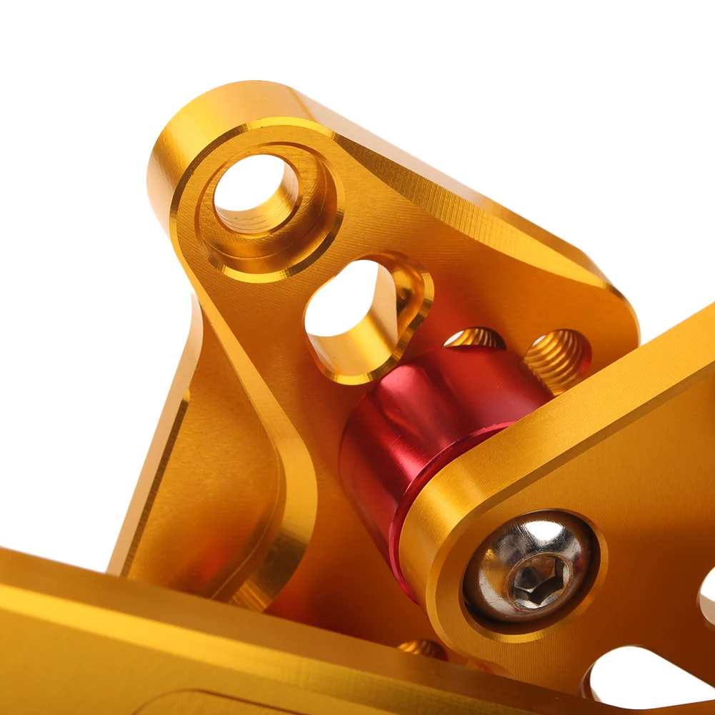 

CNC Aluminum Motorcycle Rear Sets Rearset Foot Pegs Rest Footpegs for Suzuki Hayabusa GSX1300R GSXR 1300 1999-2018 Gold