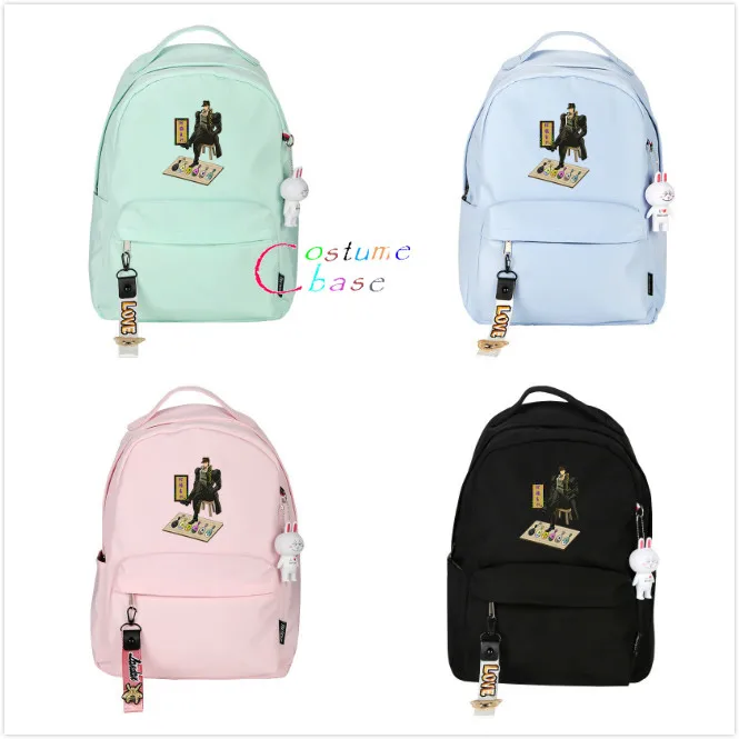 

Anime JoJo's Bizarre Adventure Kujo Jotaro Student Schoolbag Satchel Backpack Teenagers Travel Laptop Shoulder Bag