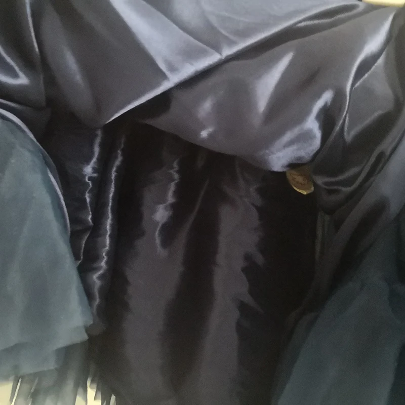 Женская шифоновая юбка пачка сделай сам темно синяя Пышная для танцев и