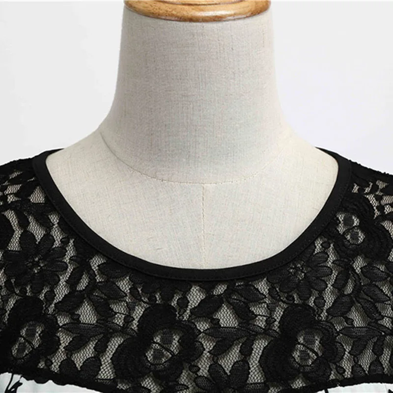 Lace Patchwork Floral Print Women Summer Dress Hepburn 50s 60s Elegant Vintage Office Ladies A-Line Party Dresses Belt | Женская одежда
