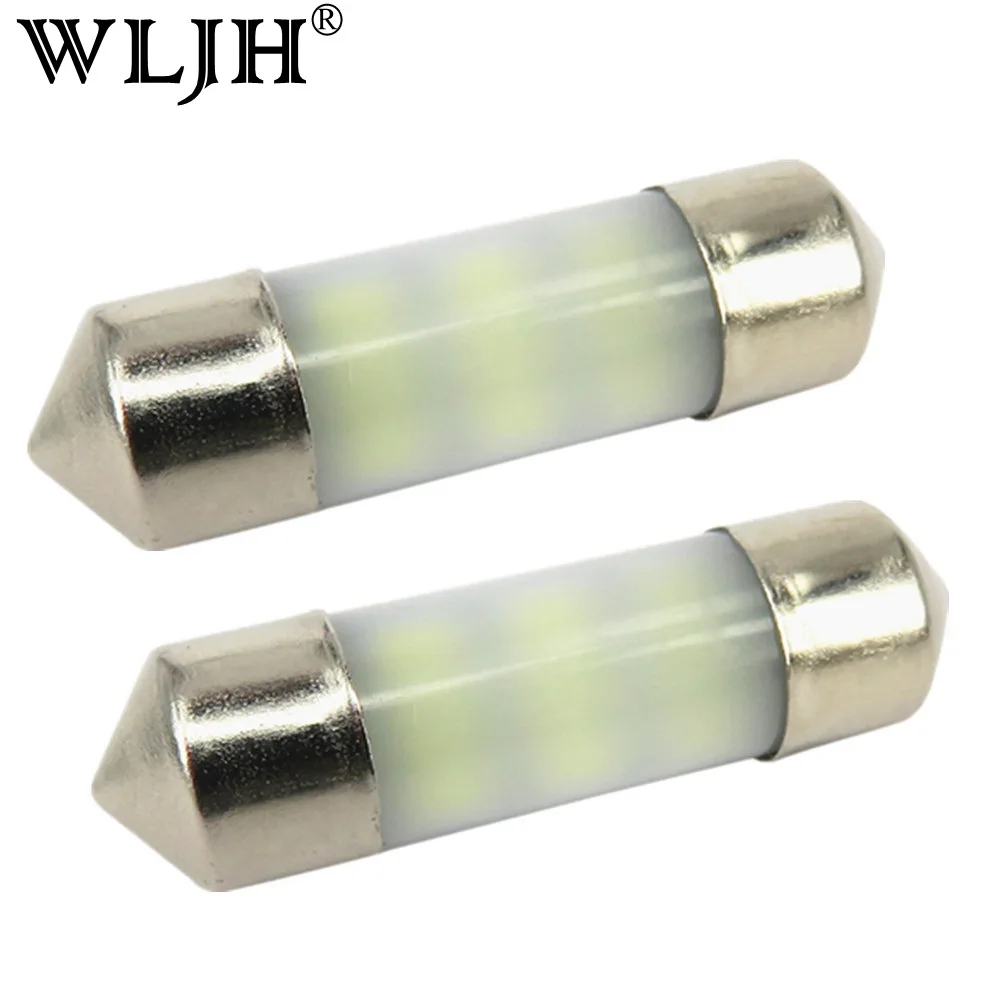 WLJH 2x без полярности 31 мм 36 39 42 светодиодный светильник sv8 5 C10W C5W 3014 SMD Dom