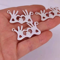 hzew 50pcs new love hand and cat dog claw paw pendant charm paw charms for women man accessorie