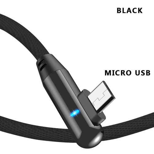 Black VOXLINK Micro USB кабель Быстрая зарядка микро кабель для передачи данных для samsung s9 xiaomi/lenovo/huawei/htc/Meizu Android кабели для мобильных телефонов - Цвет: Black