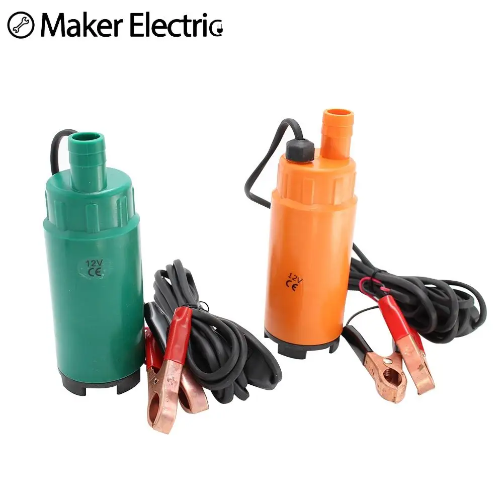 Погружной насос 0,3/0,15A DC 12V 24V центробежный водяной масляный автомобильный кемпинг переносной 30л/мин 38мм&51мм включен.