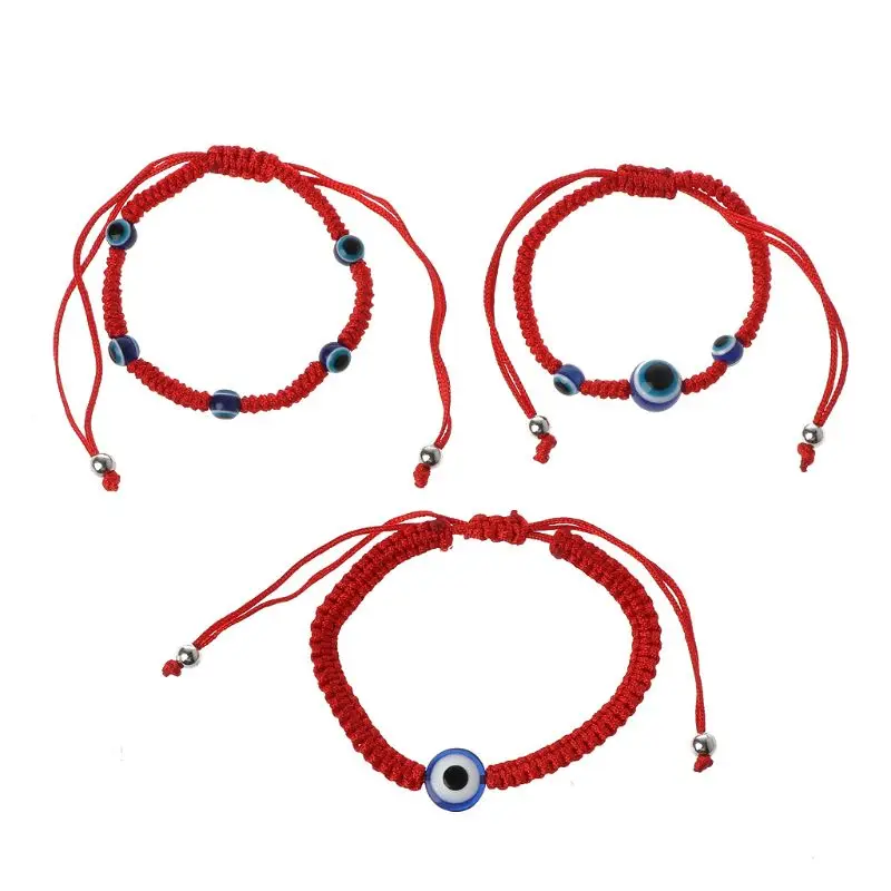 3 шт. браслет с защитой от злых глаз турецкого синего цвета Kabbalah|Браслеты шармами|
