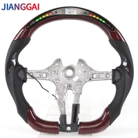 steering wheel fit for bmw m3m5 1 4 series x1 x2 x3 x4 x5 x6 e90 e46 led shift light racing wheel red carbon