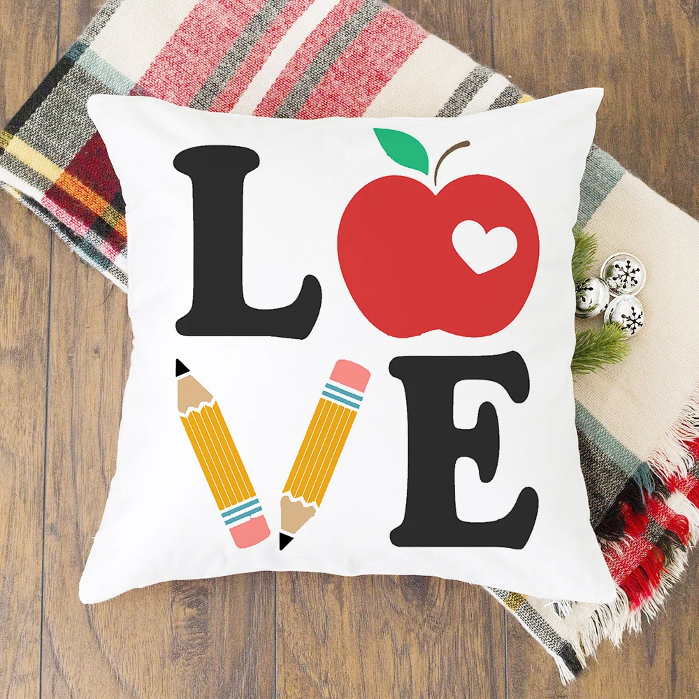 Наволочка для подушки из полиэстера с принтом в виде сердца | Дом и сад