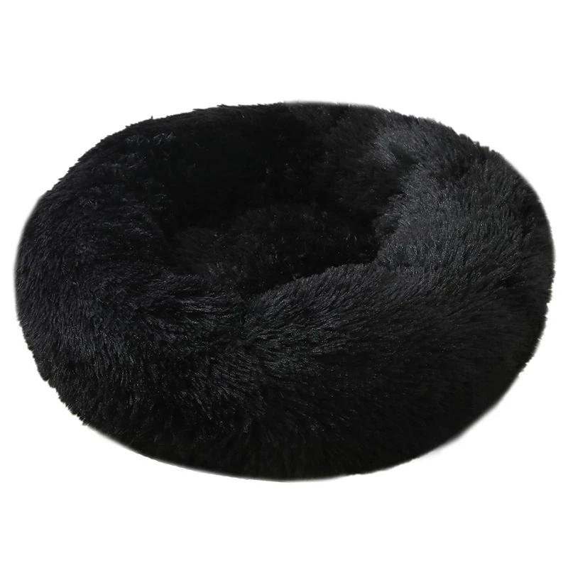 

Dog Pet Bed Kennel Round Cat Winter Warm Dog House Sleeping Bag Long Plush Super Soft Pet Bed Puppy Cushion Mat Cat Supplies