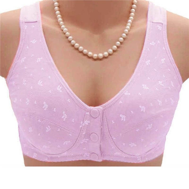 

Новинка 2022, винтажные женские тонкие бюстгальтеры для кормления, женские удобные бюстгальтеры с пряжкой спереди для женщин среднего возрас...