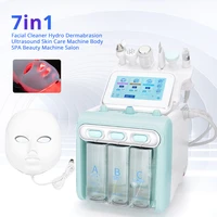 7 in 1 oxygen jet facial cleaner hydro dermabrasion ultrasound skin beauty machine