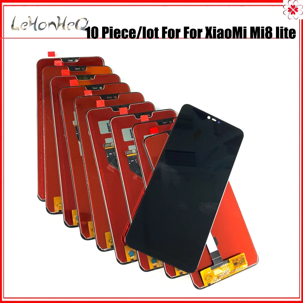 

ЖК-дисплей для Xiaomi Mi 8 Lite/ Mi 8X, 10 шт./лот, сенсорный экран, дигитайзер в сборе, ЖК-дисплей, запасные части