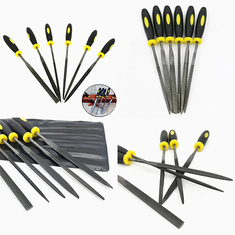 Набор мини-игл набор деревянных напильников с резиновой ручкой напильники для