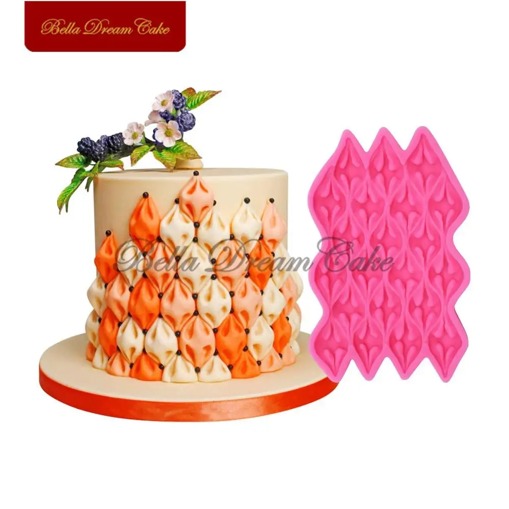 

Large Size Easy Fabric Puff Silicone Mold Creative Fondant Chocolate Cake Mould Cake Decorating Tools Kitchen Baking Accessories