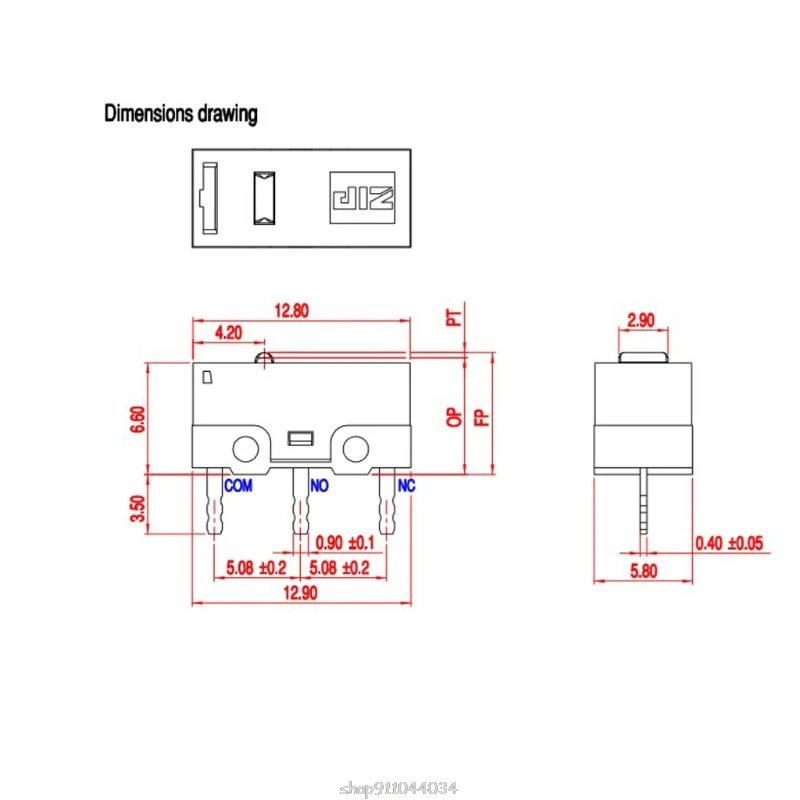 

1Pc Original ZIPPY ZIP DF3 0.78N Mouse Micro Switch Button 20 Millions Time life Ja13 21 Dropship