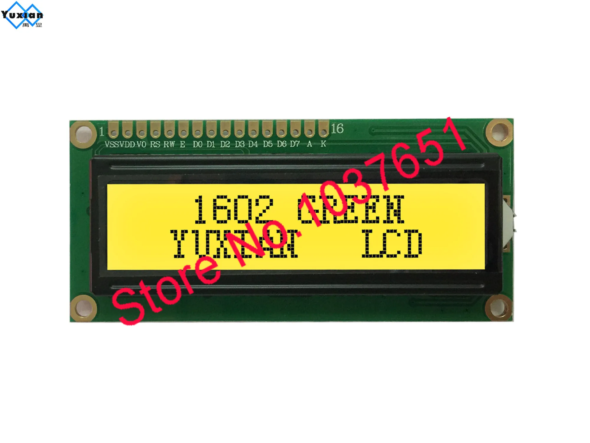 green 3.3v ЖК-дисплей дисплей 1602 цвет зеленый, синий белый красного и черного цвета, с буквенным принтом, 5v 3,3 v HD44780 ST7066 SPLC780D 1602A - Цвет: green 3.3v