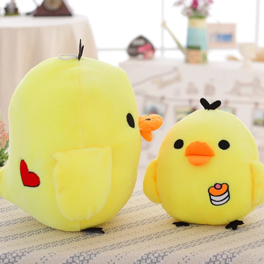 Большой размер Kawaii Rilakkuma Kiiroitori плюшевая анимэ Кукла мультфильм маленький желтый