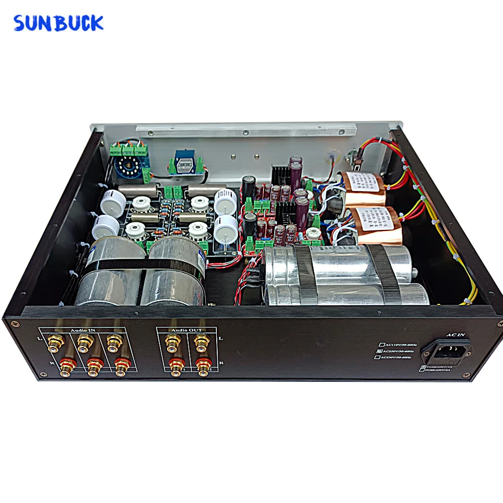 

Sunbuck high pressure oil-immersed capacitor Matisse L17-31 Preamp 6x4 12AX7 12AT7 tube preamplifier hifi Amplifier Audio