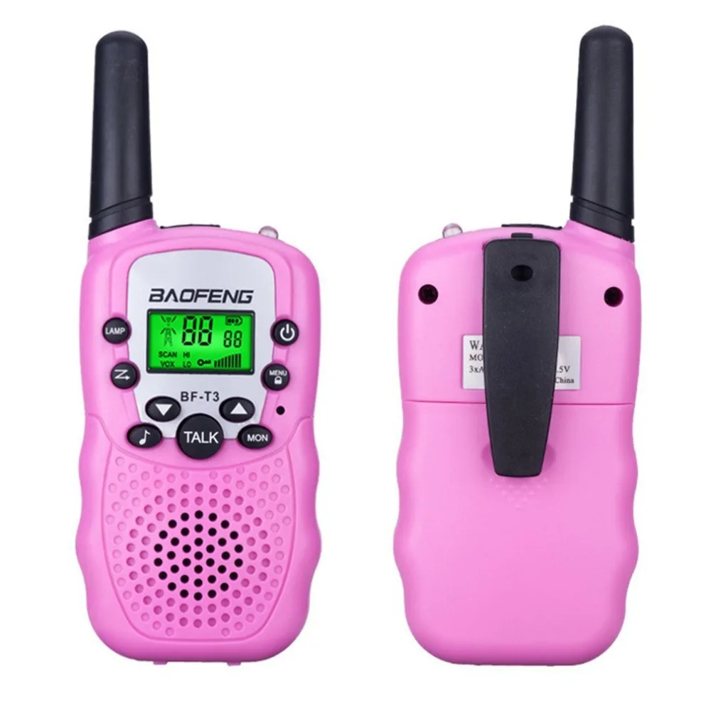 

Baofeng BF T3 Walkie Talkie Kids 2pcs Comunicador distanza rao per bambini 100-800M walkie-talkie regalo natale complean