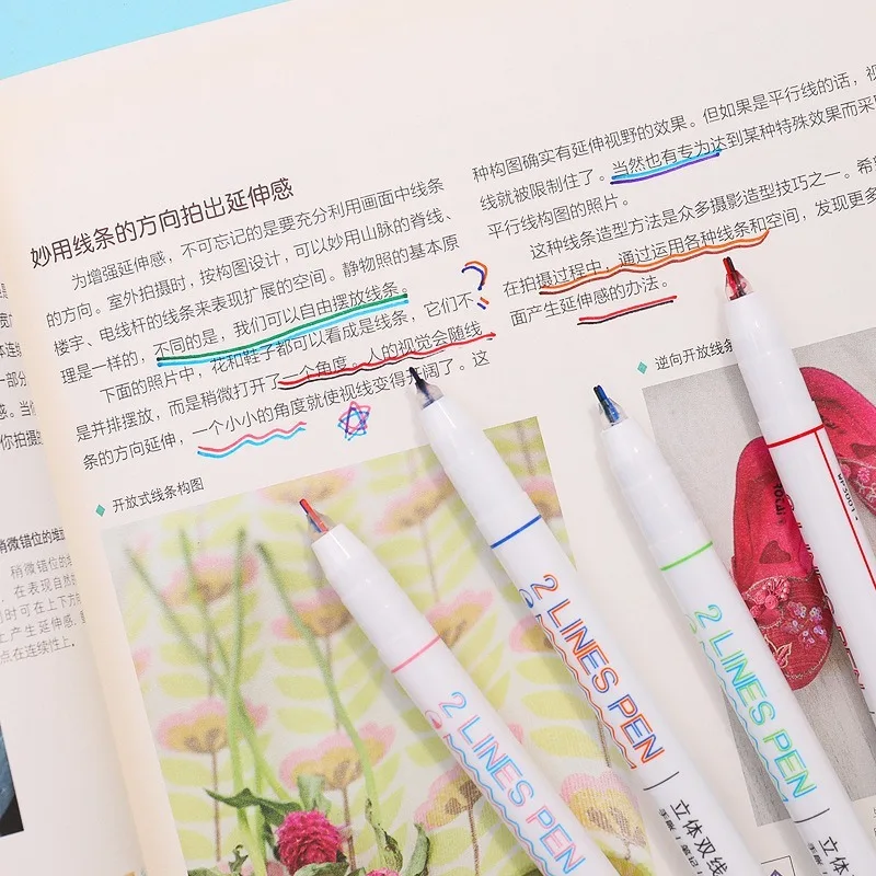 3D двойная линия маркер для белой доски арт Comics &quotсделай сам&quot Студент