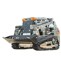 diy 3d metal puzzle precision engineering vehicle remote control bulldozer birthday giftmodel decoration