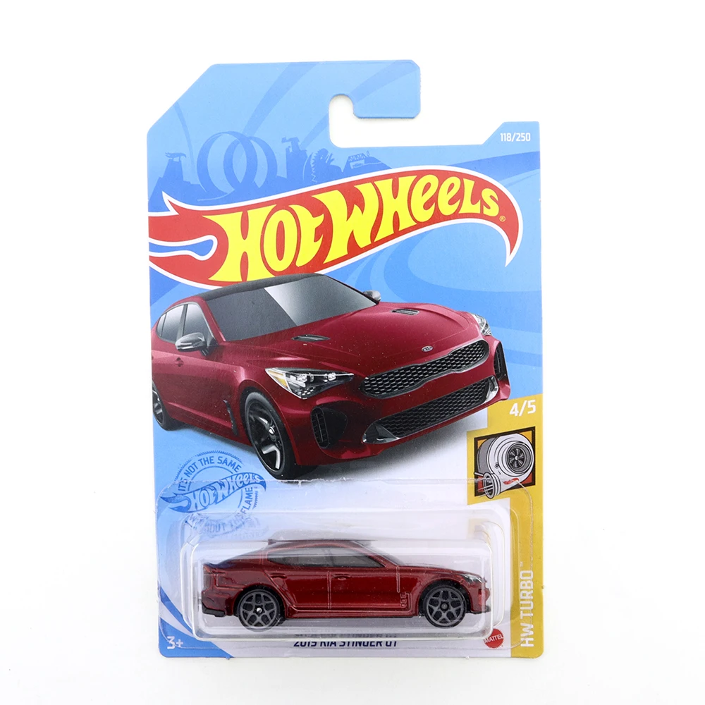 

2021-118 Hot Wheels 2019 KIA STINGER GT Mini Alloy Coupe 1/64 Metal Diecast Model Car Kids Toys Gift