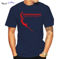 funny its in my heartbeat spearfishing tshirt scuba diver spear fishinger brand cotton short sleeve summer t shirt men clothing