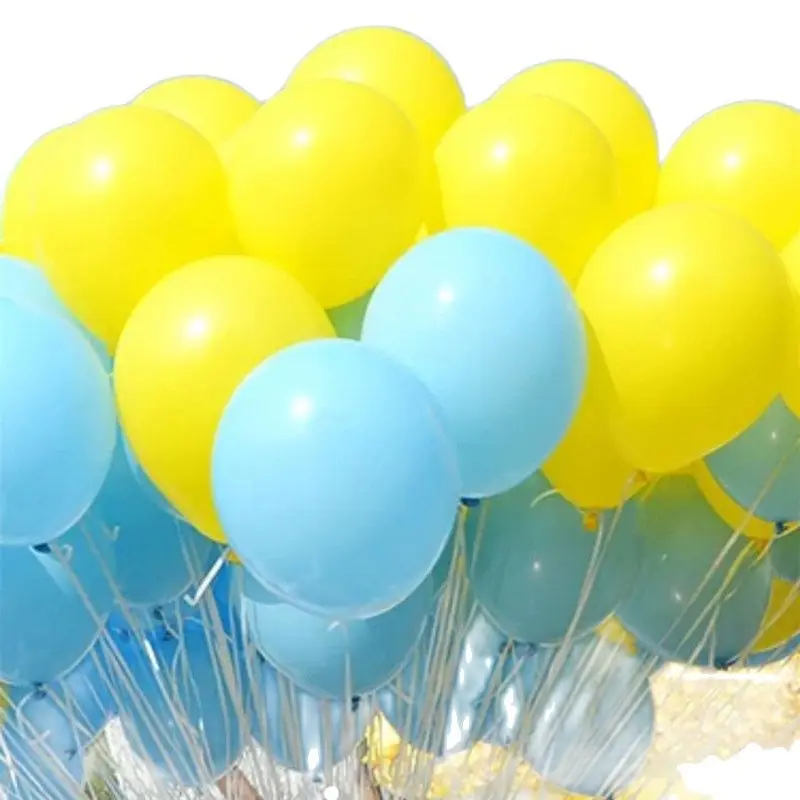 50pcs10 дюймов толстой подошве с круглым носком ярких латексные воздушные шары на